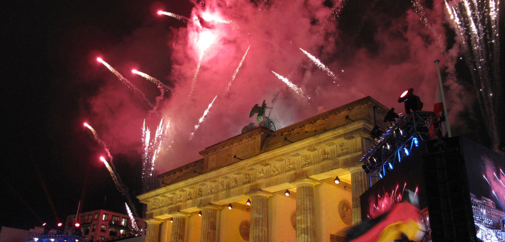 Silvester in Berlin am Brandenburger Tor