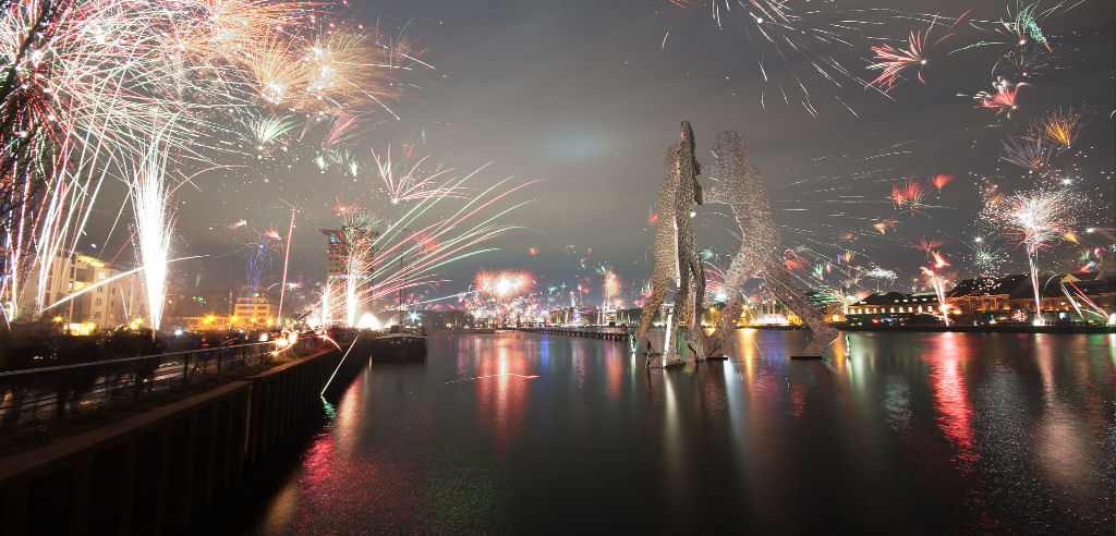 Feuerwerk an Silvester in Berlin